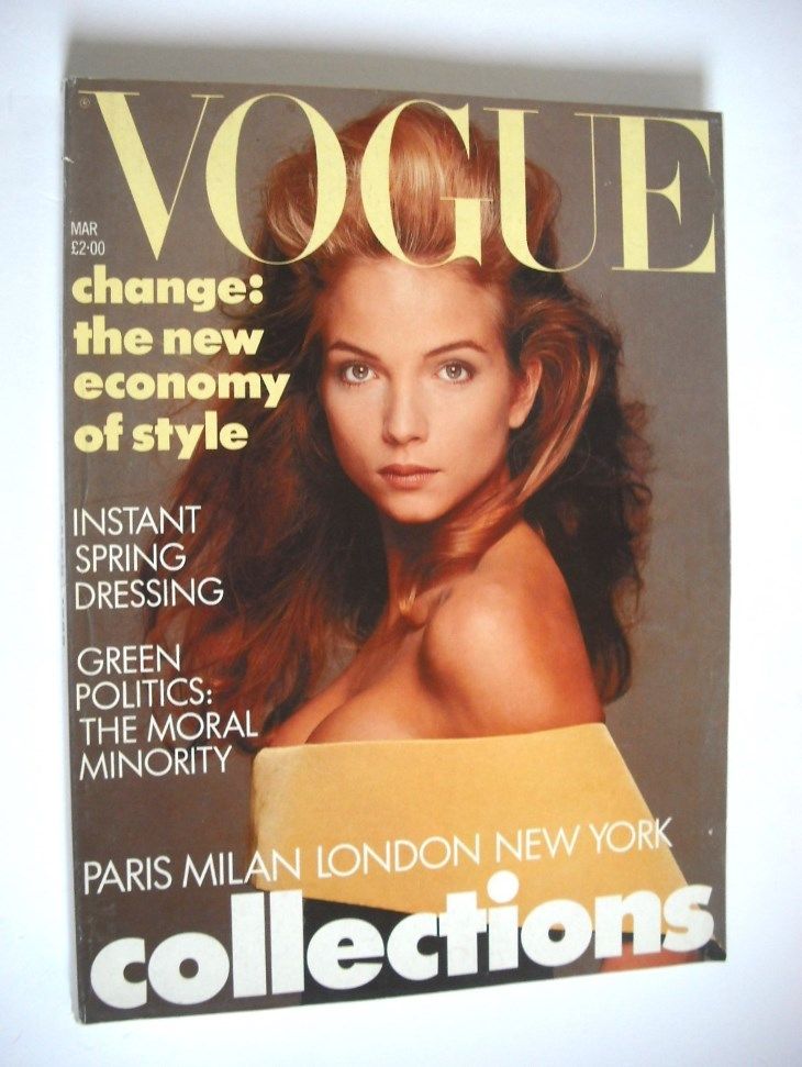 British Vogue magazine - March 1988