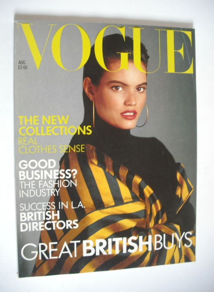 British Vogue magazine - August 1988