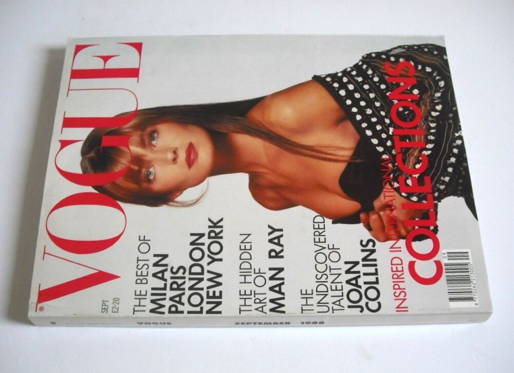 British Vogue magazine - September 1988 - Paulina Porizkova cover
