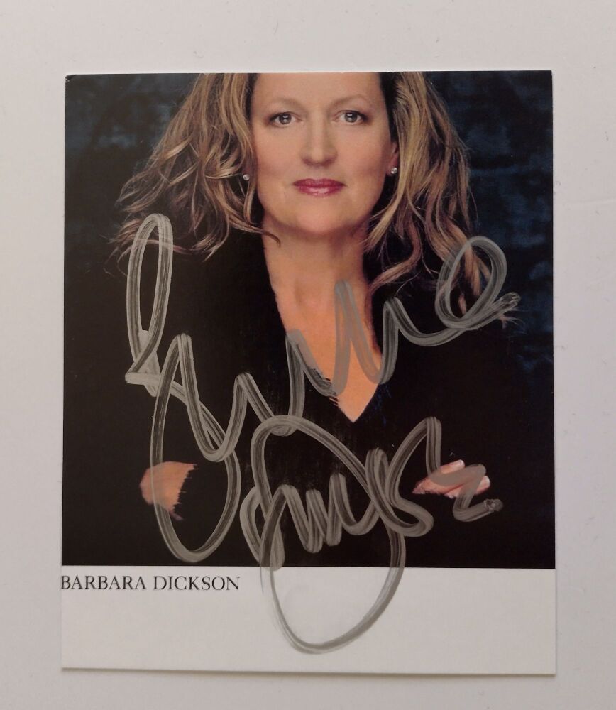 Barbara Dickson autograph (hand-signed photograph)
