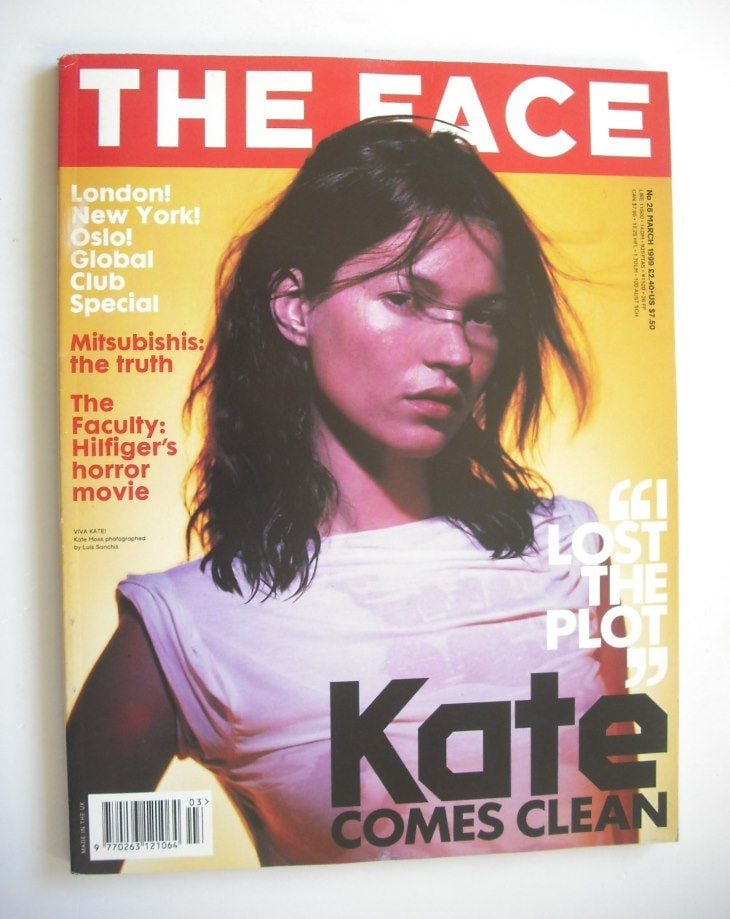 The Face magazine - Kate Moss cover (March 1999 - Volume 3 No. 26)