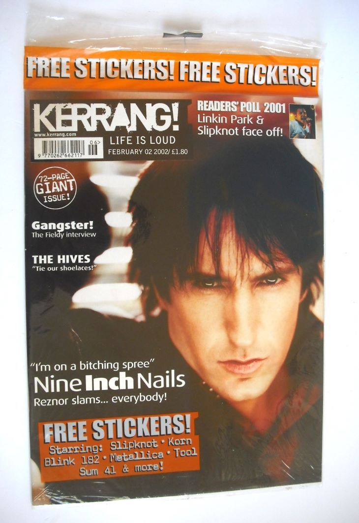 Kerrang magazine - Nine Inch Nails cover (2 February 2002 - Issue 889)
