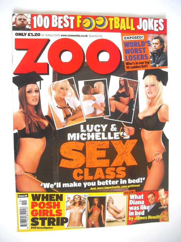 Zoo magazine - Michelle Marsh and Lucy Pinder cover (10-16 May 2005)