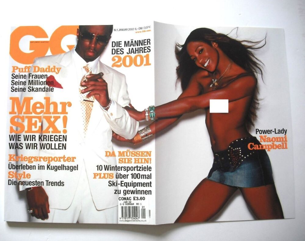 German GQ magazine - January 2002 - Puff Daddy cover