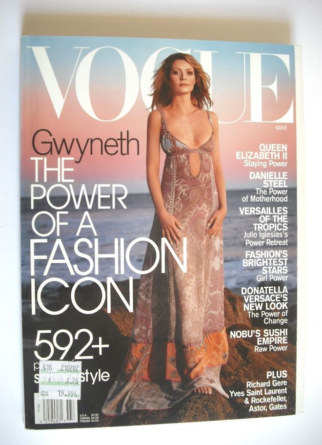US Vogue magazine - March 2002 - Gwyneth Paltrow cover