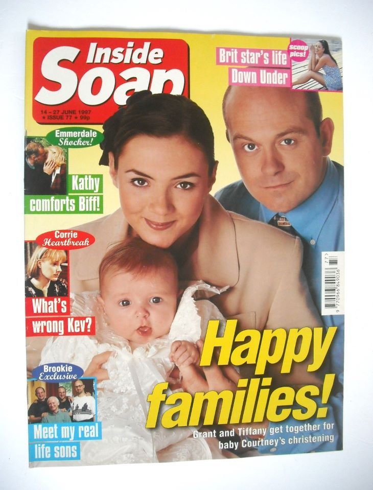 Inside Soap magazine - Martine McCutcheon and Ross Kemp cover (14-27 June 1997)