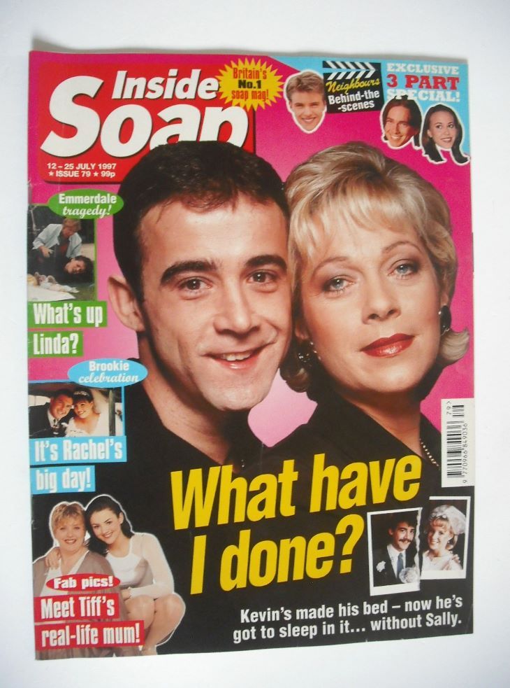 Inside Soap magazine - Michael Le Vell and Denise Welch cover (12-25 July 1997)