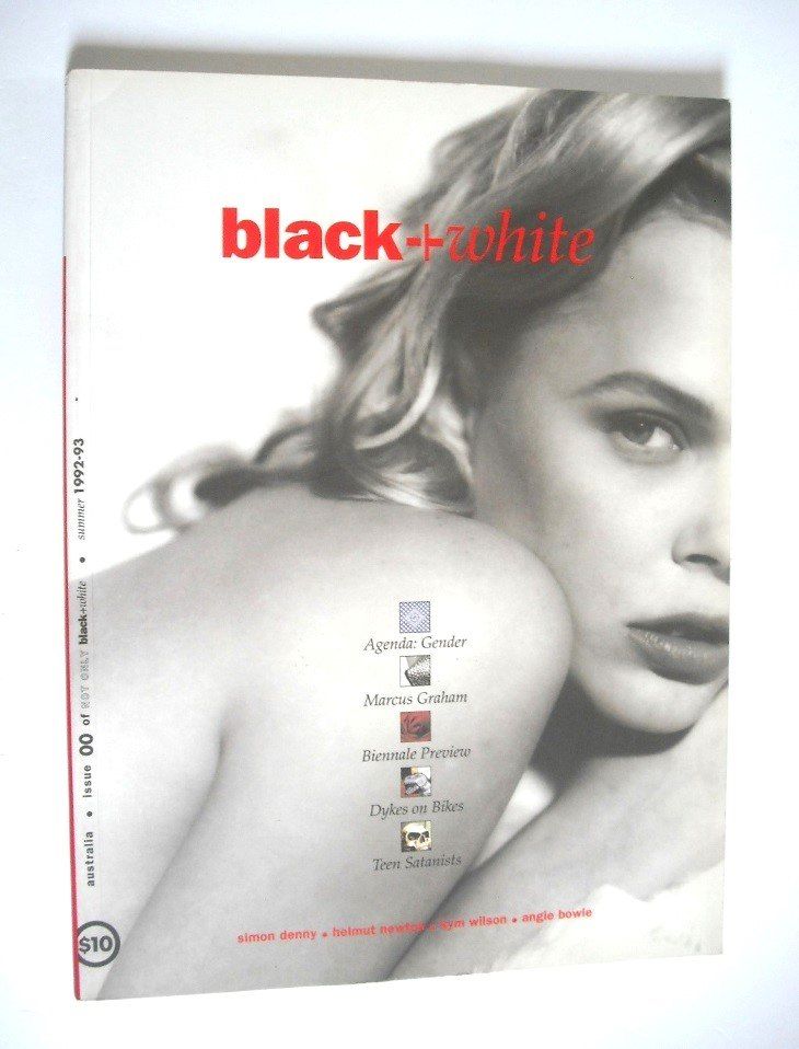 Not Only Black+White magazine - Summer 1992-93 - No 00 - Kym Wilson cover