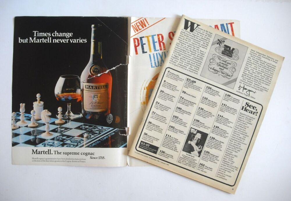 TV Times magazine - Harry Secombe cover (19 December 1981 - 1 January 1982)