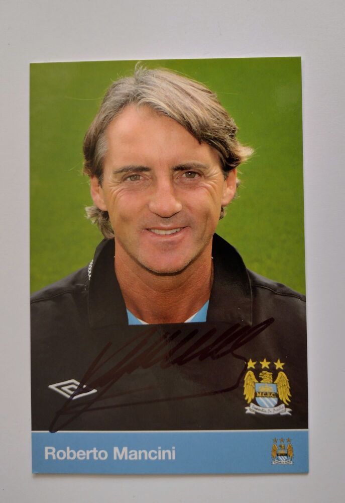 Roberto Mancini autograph (hand-signed photograph)