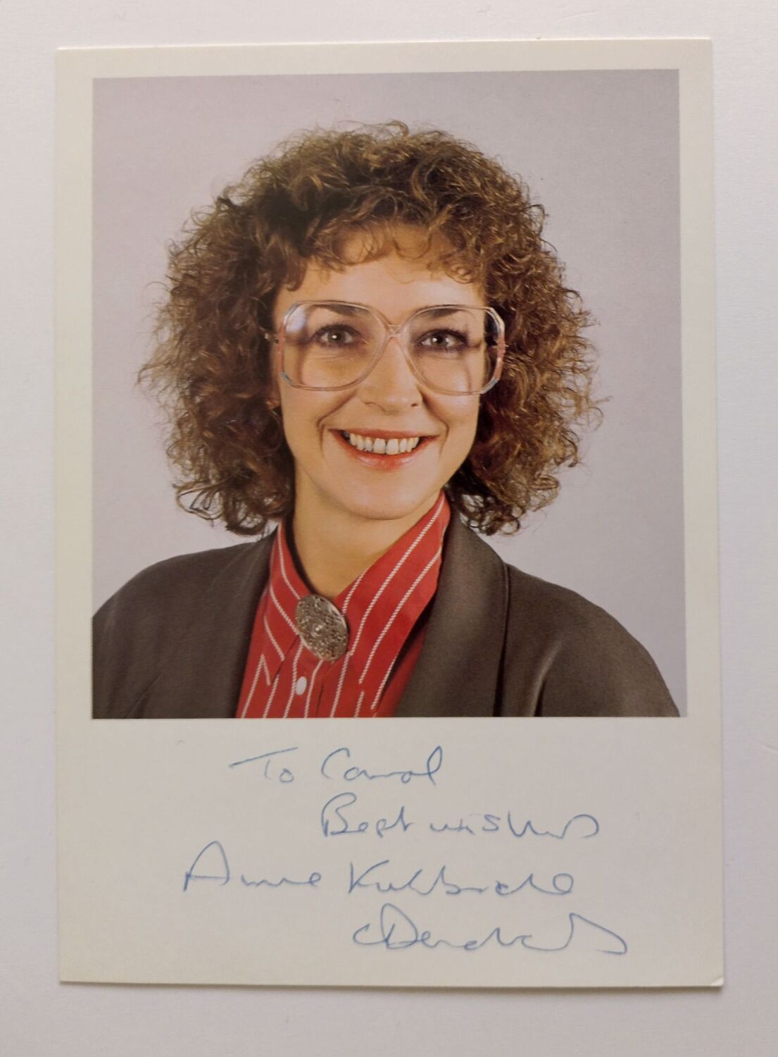 Anne Kirkbride autograph (hand-signed photograph)