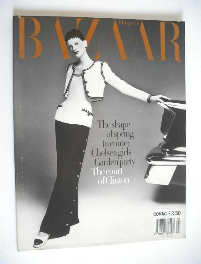 Harper's Bazaar magazine - February 1993 - Kristen McMenamy cover