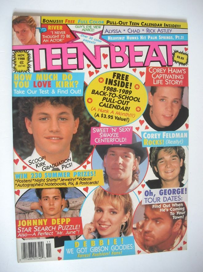 Teen Beat magazine (November 1988)