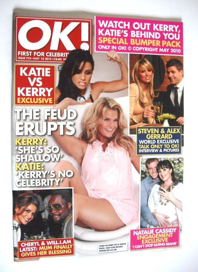 OK! magazine - Katie Price and Kerry Katona cover (18 May 2010 - Issue 725)