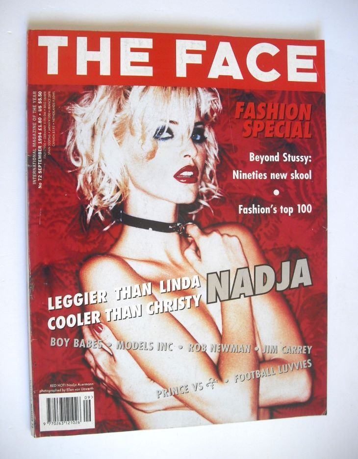 The Face magazine - Nadja Auermann cover (September 1994 - Volume 2 No. 72)