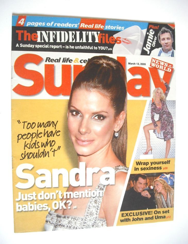 Sunday magazine - 13 March 2005 - Sandra Bullock cover