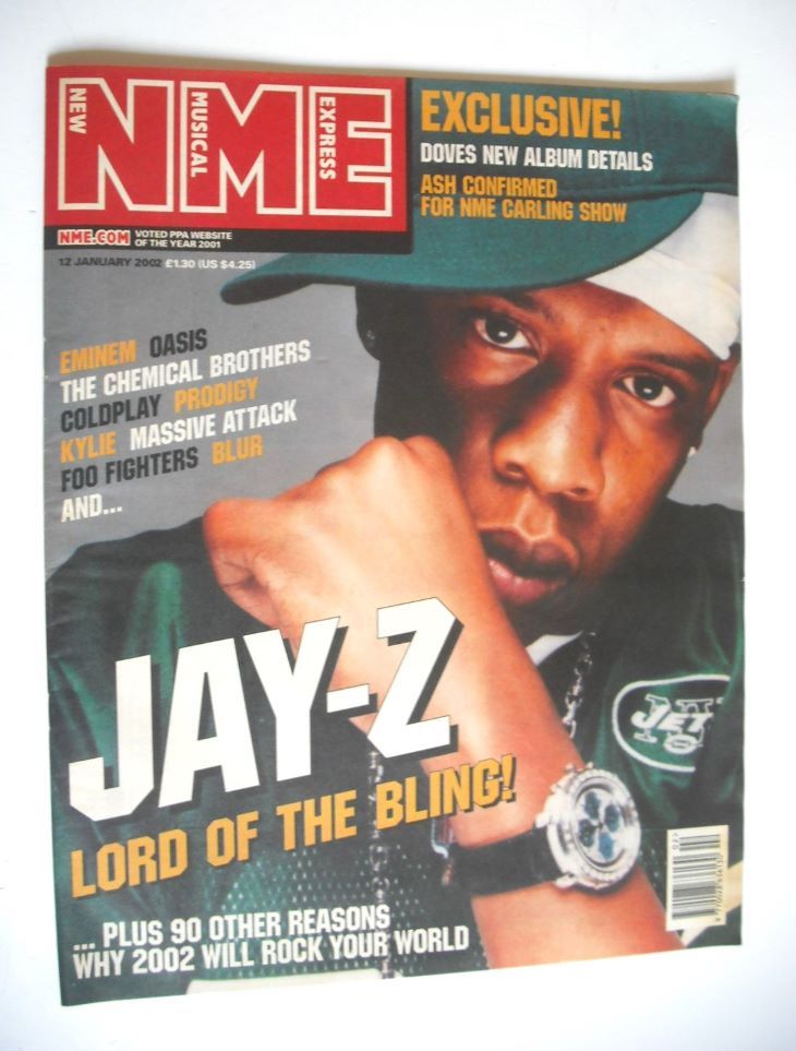 <!--2002-01-12-->NME magazine - Jay-Z cover (12 January 2002)