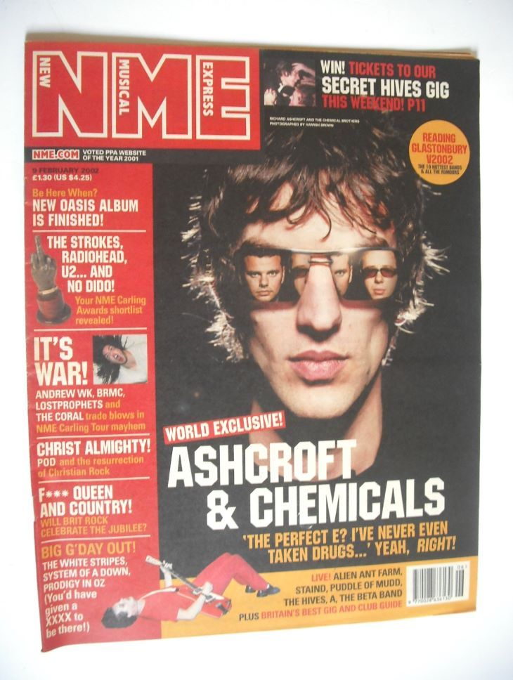 <!--2002-02-09-->NME magazine - Richard Ashcroft cover (9 February 2002)