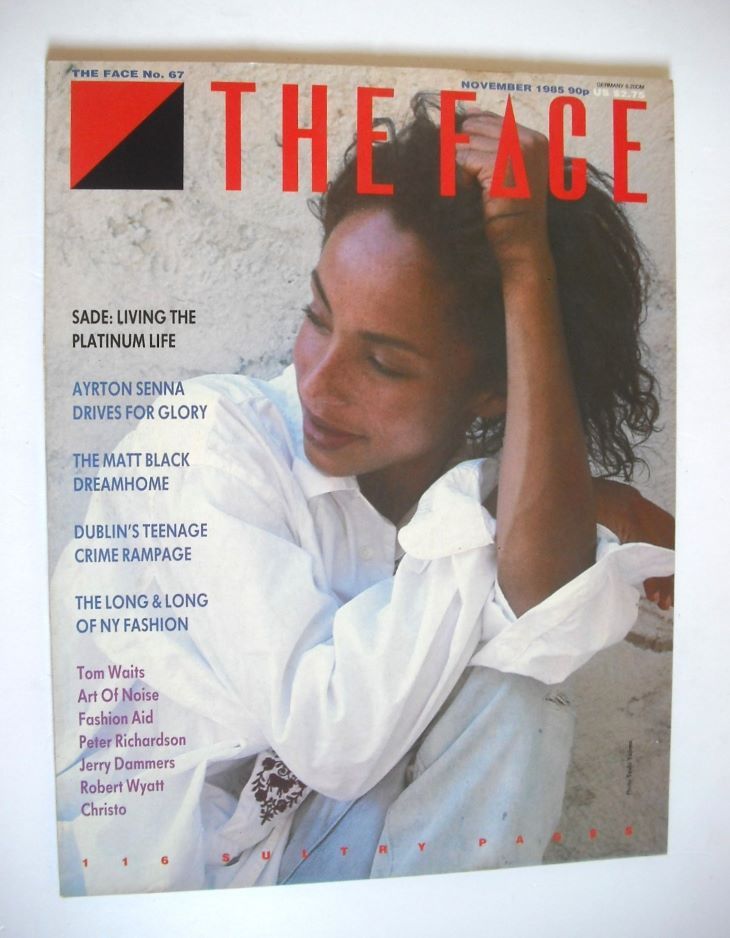 <!--1985-11-->The Face magazine - Sade cover (November 1985 - Issue 67)