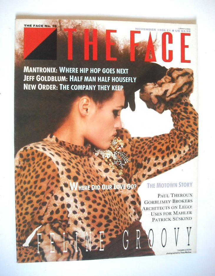 The Face magazine - Yasmin Le Bon cover (November 1986 - Issue 79)