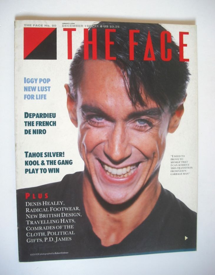 <!--1986-12-->The Face magazine - Iggy Pop cover (December 1986 - Issue 80)