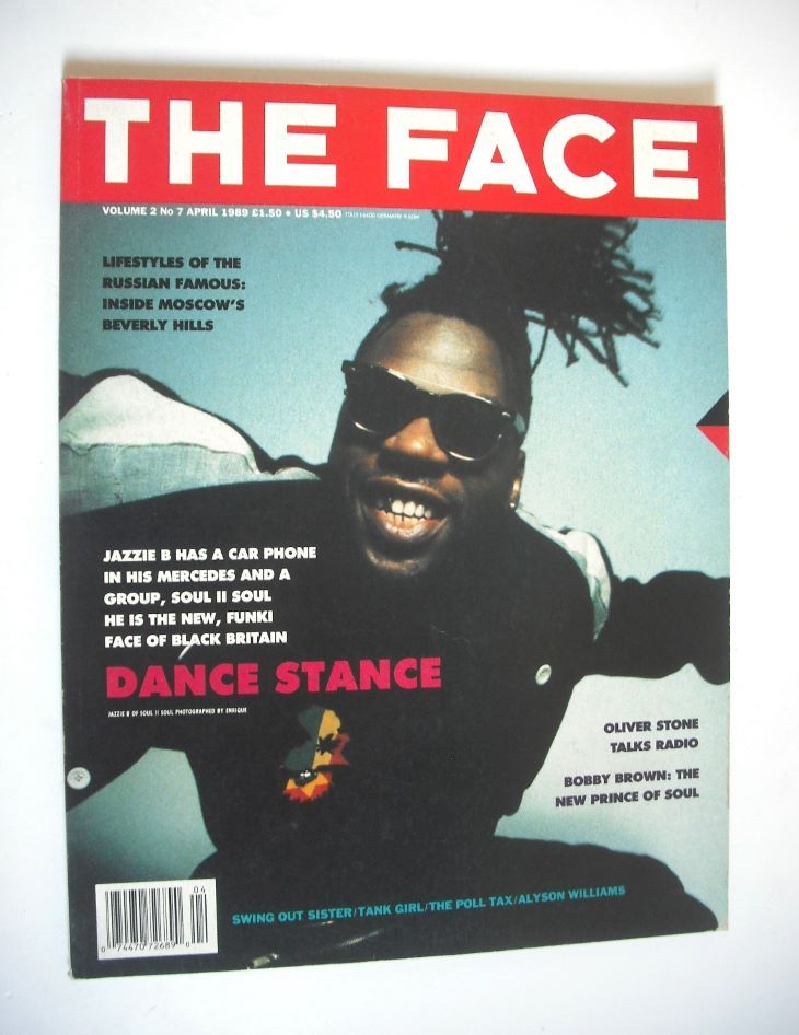 The Face magazine - Jazzie B cover (April 1989 - Volume 2 No. 7)