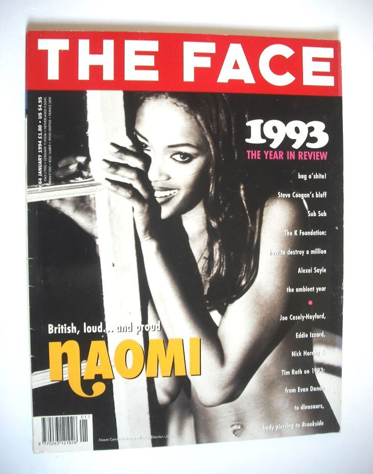 <!--1994-01-->The Face magazine - Naomi Campbell cover (January 1994 - Volu