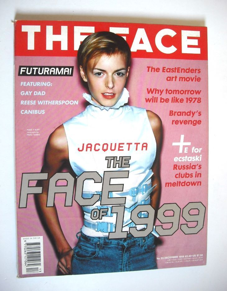 The Face magazine - Jacquetta Wheeler cover (December 1998 - Volume 3 No. 23)