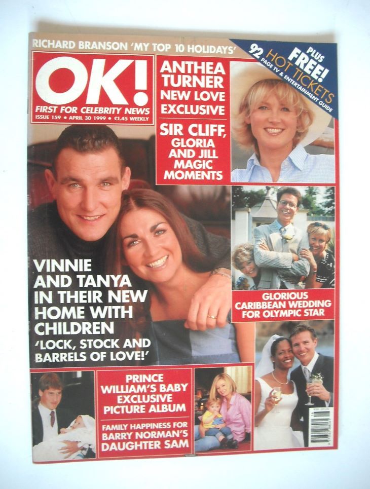 <!--1999-04-30-->OK! magazine - Vinnie Jones cover (30 April 1999 - Issue 1
