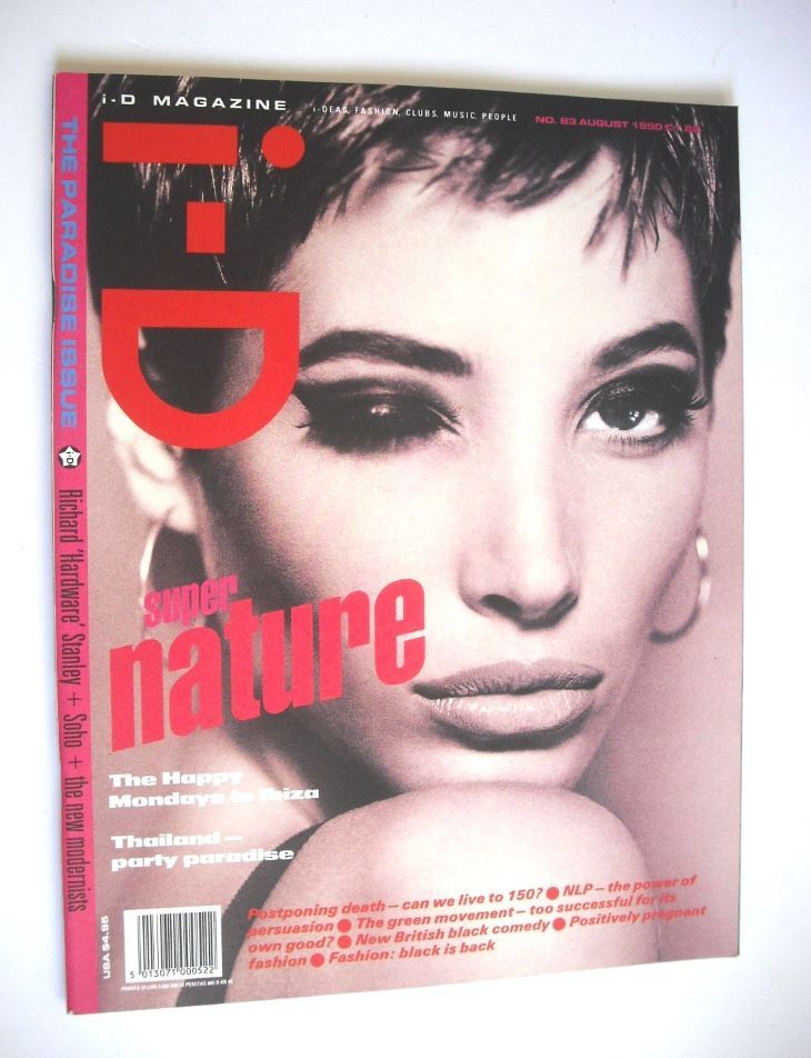 i-D magazine - Christy Turlington cover (August 1990 - Issue 83)