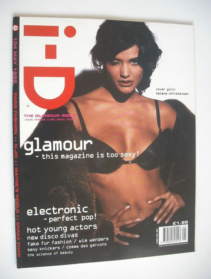 i-D magazine - Helena Christensen cover (May 1992 - No 104)