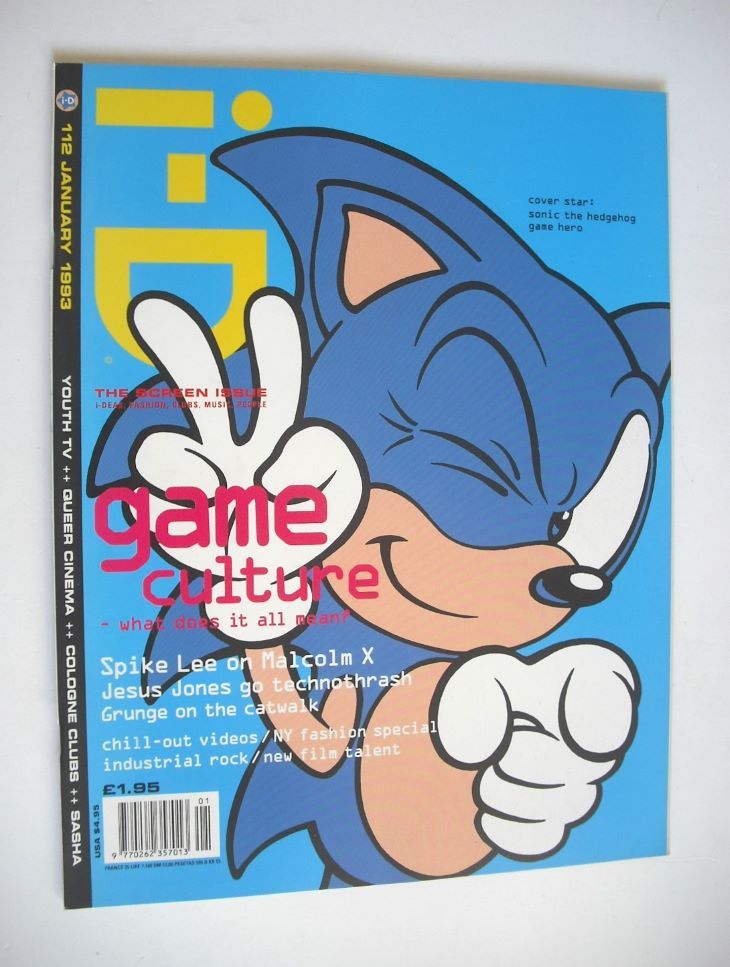 i-D magazine - Sonic The Hedgehog cover (January 1993 - No 112)