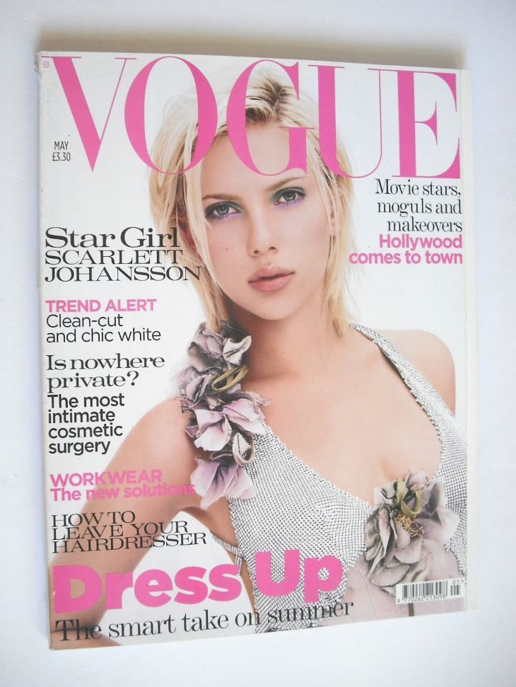 British Vogue magazine - May 2004 - Scarlett Johansson cover