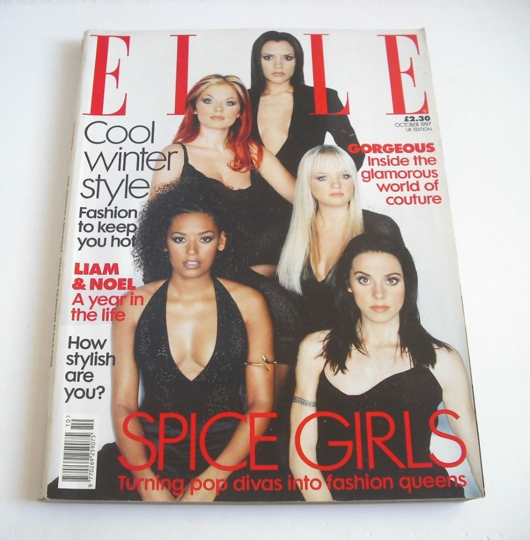 British Elle magazine - October 1997 - The Spice Girls cover