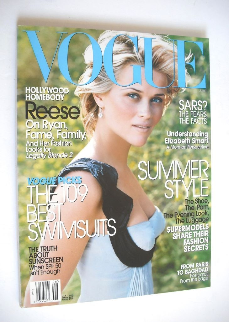 US Vogue magazine - June 2003 - Reese Witherspoon cover
