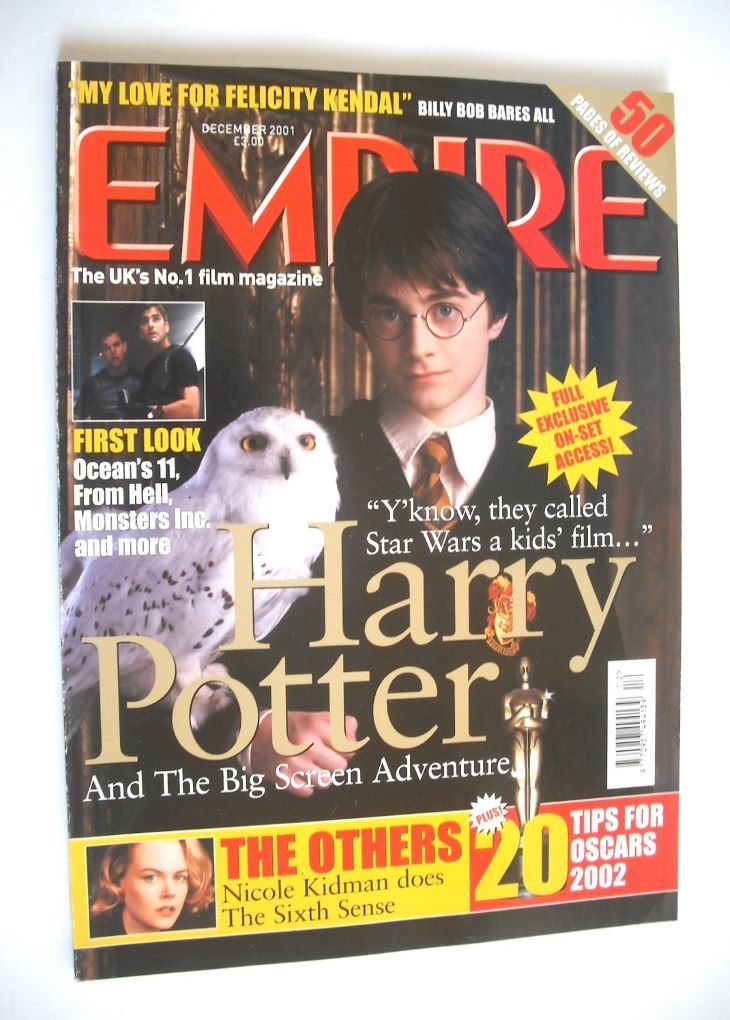 <!--2001-12-->Empire magazine - Daniel Radcliffe Harry Potter cover (Decemb