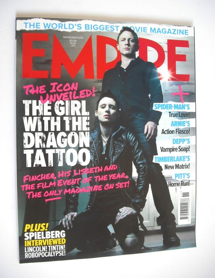 Empire magazine - Daniel Craig and Rooney Mara cover (November 2011)
