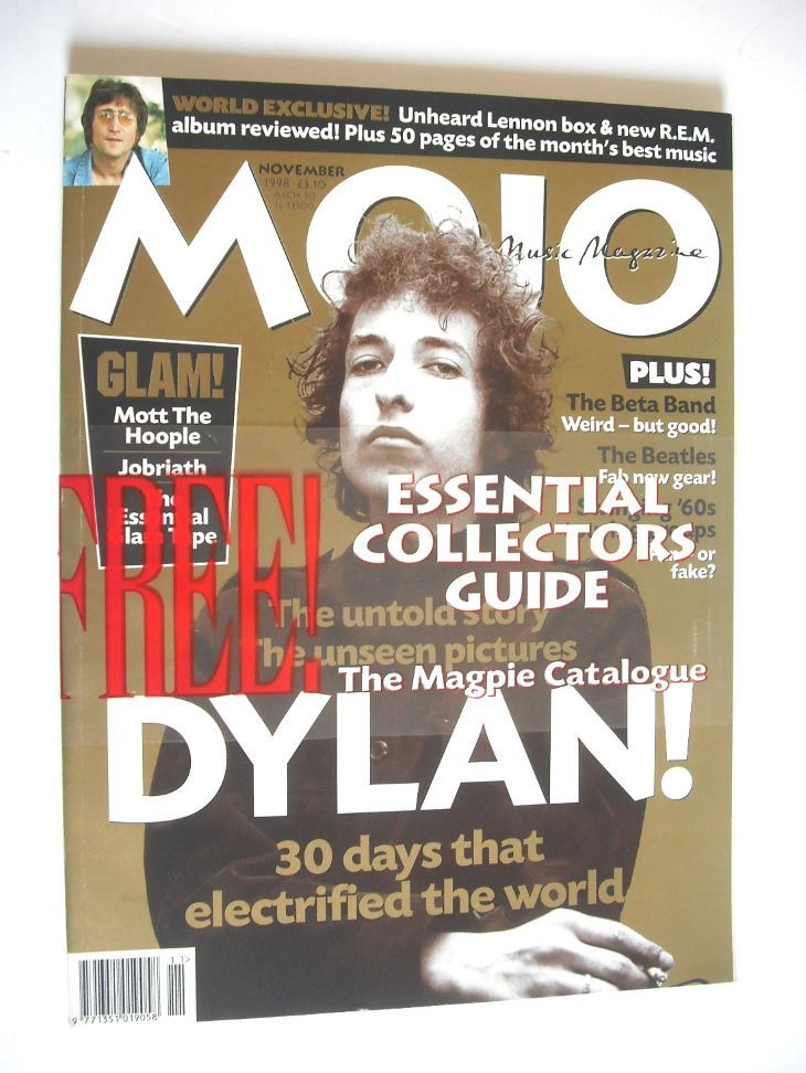 <!--1998-11-->MOJO magazine - Bob Dylan cover (November 1998 - Issue 60)