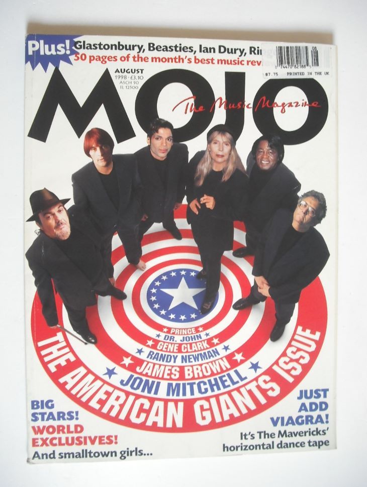 <!--1998-08-->MOJO magazine - The American Giants Issue cover (August 1998 
