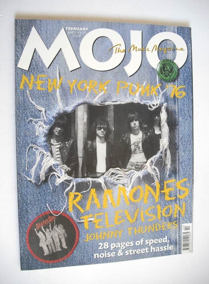 <!--2001-02-->MOJO magazine - New York Punk '76 cover (February 2001 - Issu