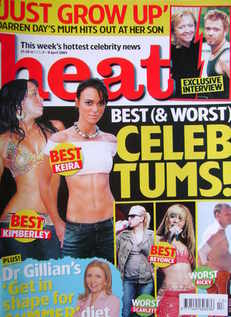 <!--2005-04-02-->Heat magazine - Best & Worst Celeb Tums cover (2-8 April 2