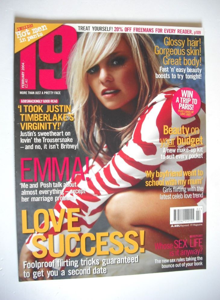 19 magazine - February 2004 - Emma Bunton cover