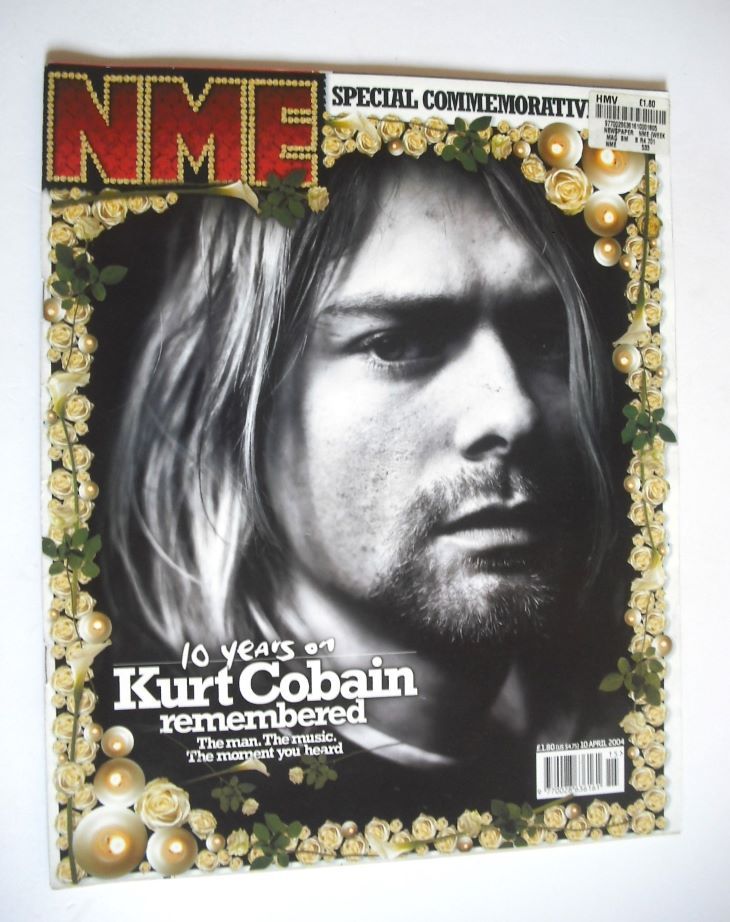 NME magazine - Kurt Cobain cover (10 April 2004)