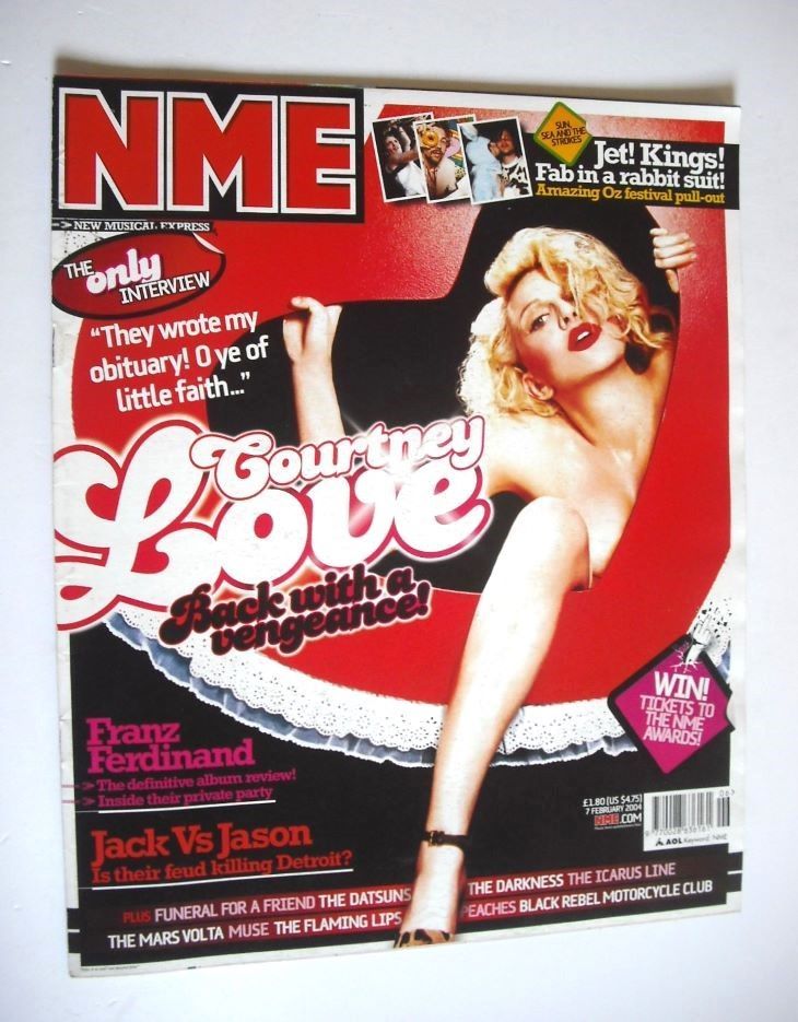 NME magazine - Courtney Love cover (7 February 2004)
