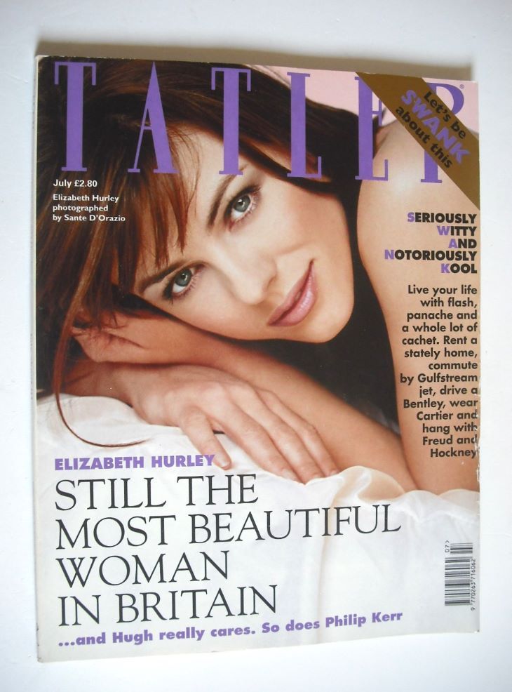 Tatler magazine - July 1998 - Elizabeth Hurley cover