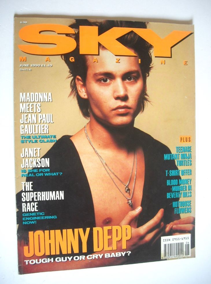 Sky magazine - Johnny Depp cover (June 1990)