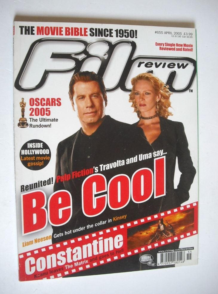 <!--2005-04-->Film Review magazine - John Travolta & Uma Thurman cover (Apr