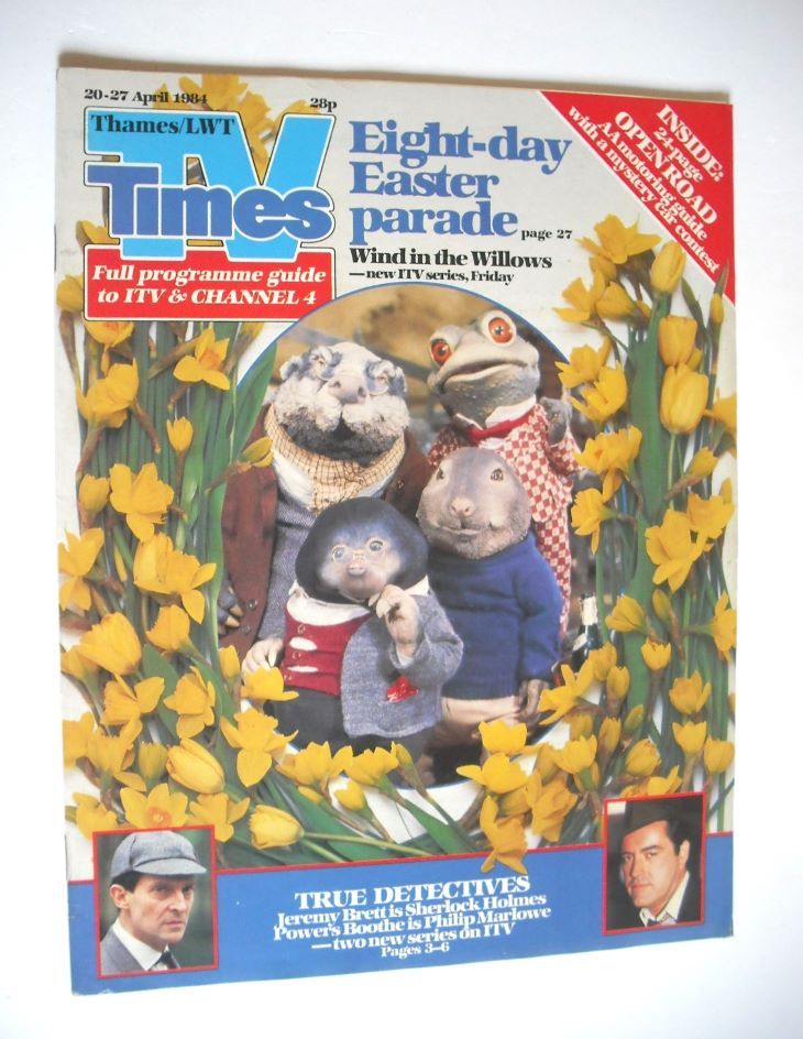 TV Times magazine - Wind In The Willows cover (20-27 April 1984)