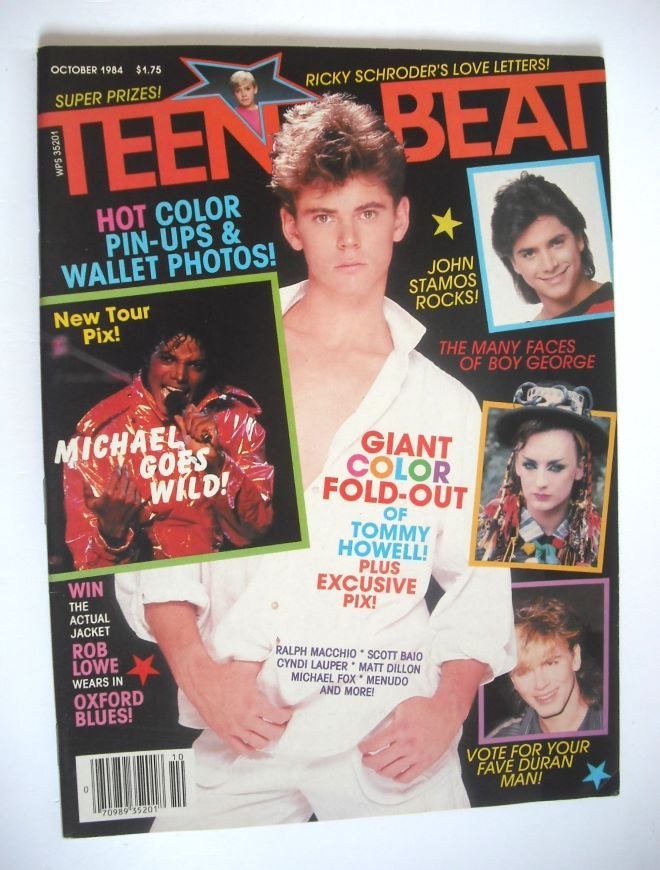 Teen Beat magazine (October 1984 - Tommy Howell cover)