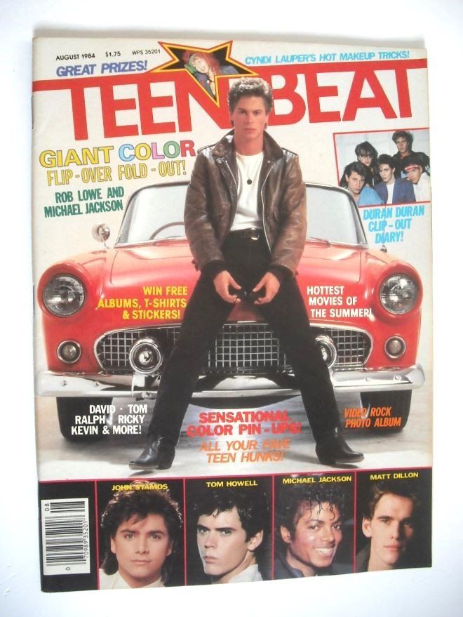 Teen Beat magazine (August 1984 - Rob Lowe cover)